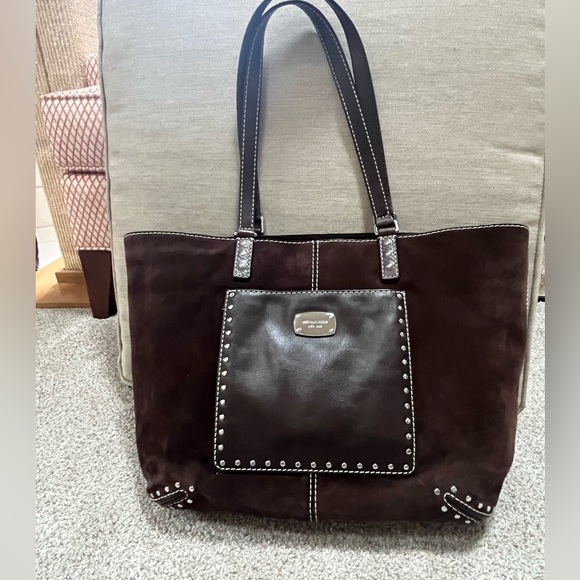 Michael Kors Suede Tote Laptop bag - Picture 1 of 12